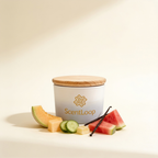 Ovocná sójová svíčka s vůní melounu, vodního melounu a okurky Summer Melon Intense 100g