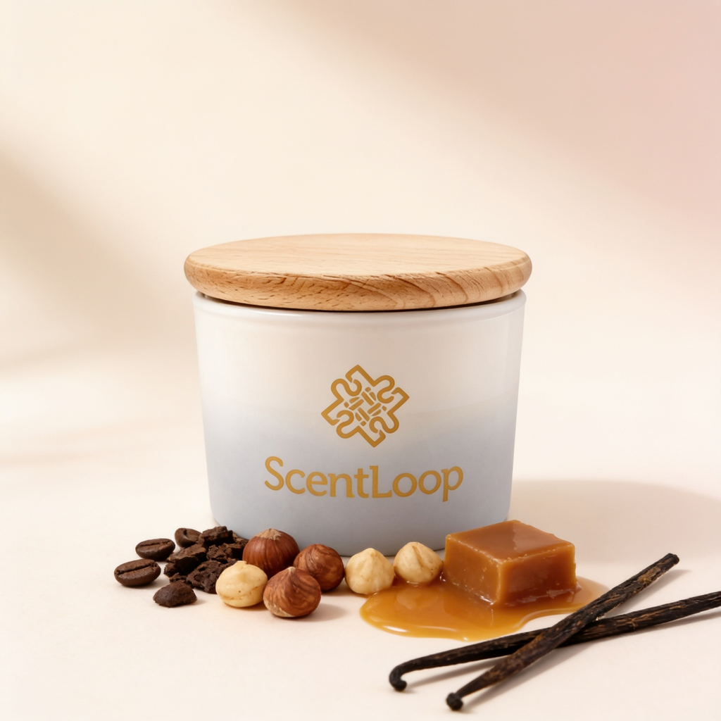 Lumânare dulce din soia cu parfum de cafea cu frișcă Vanilla Frappuccino Intense 100g