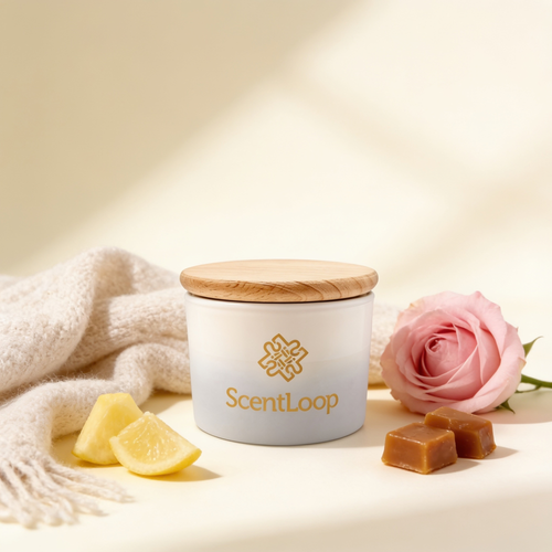 Elegáns szójagyertya kasmír illattal Velvet Cashmere Intense 100g