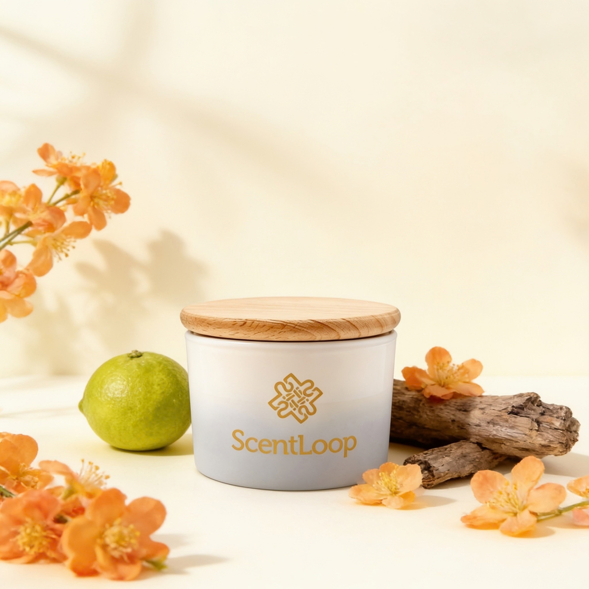 Refreshing soy candle with bergamot and orange scent Zanzibar Intense 100g