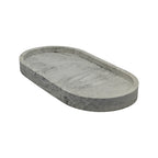 Dekorativní mramorový tác Podložka na svíčky Plain 175x90mm z sádry