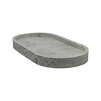 Dekorativní mramorový tác Podložka na svíčky Plain 175x90mm z sádry