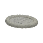 Dekorativní mramorový tác Podložka na svíčky 135x125mm z sádry