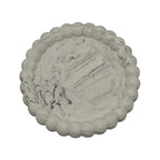Dekorativní mramorový tác Podložka na svíčky 135x125mm z sádry