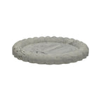 Dekorativní mramorový tác Podložka na svíčky 135x125mm z sádry