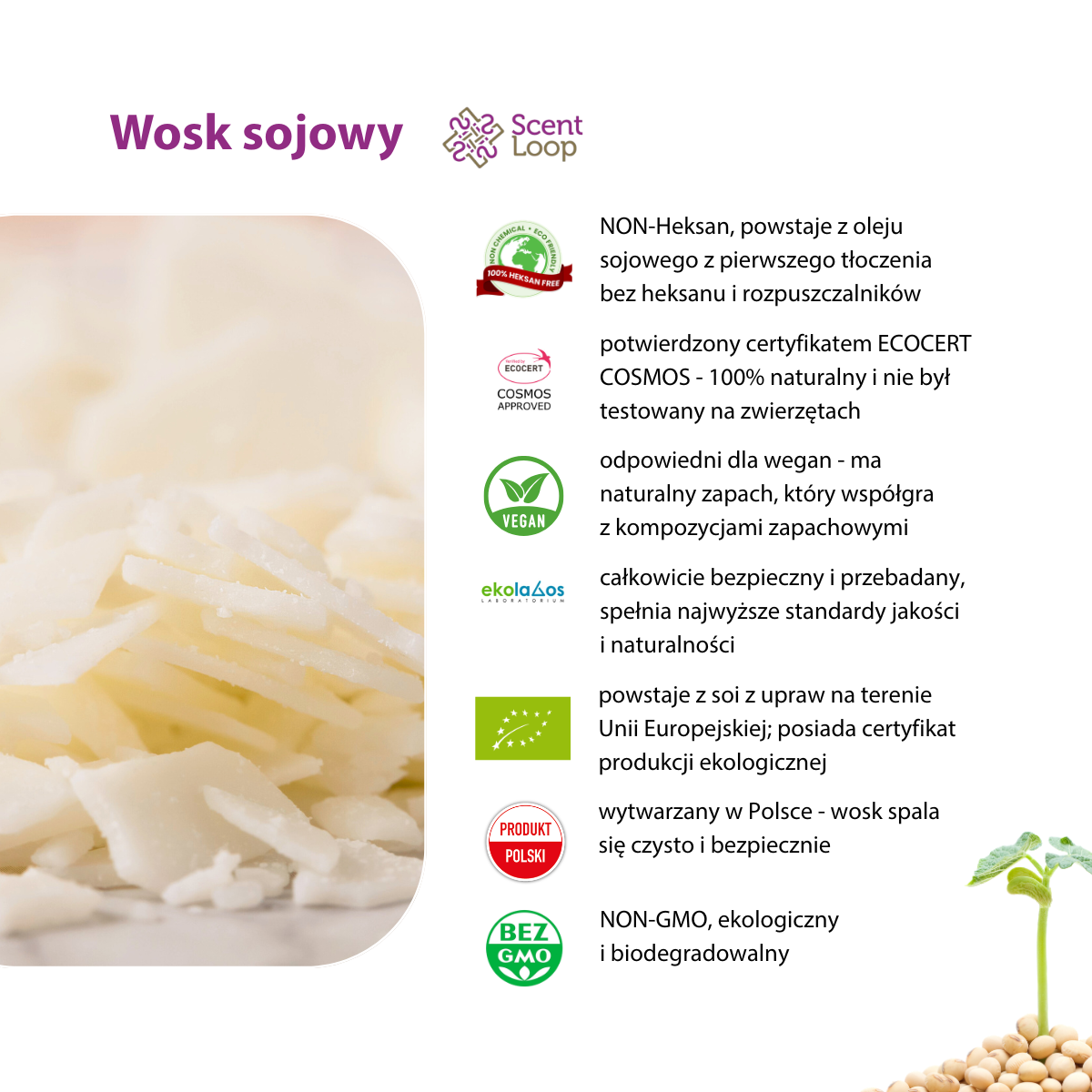 Świeca sojowa zapachowa Candy Cloud malina, róża i białe piżmo Regular 150g