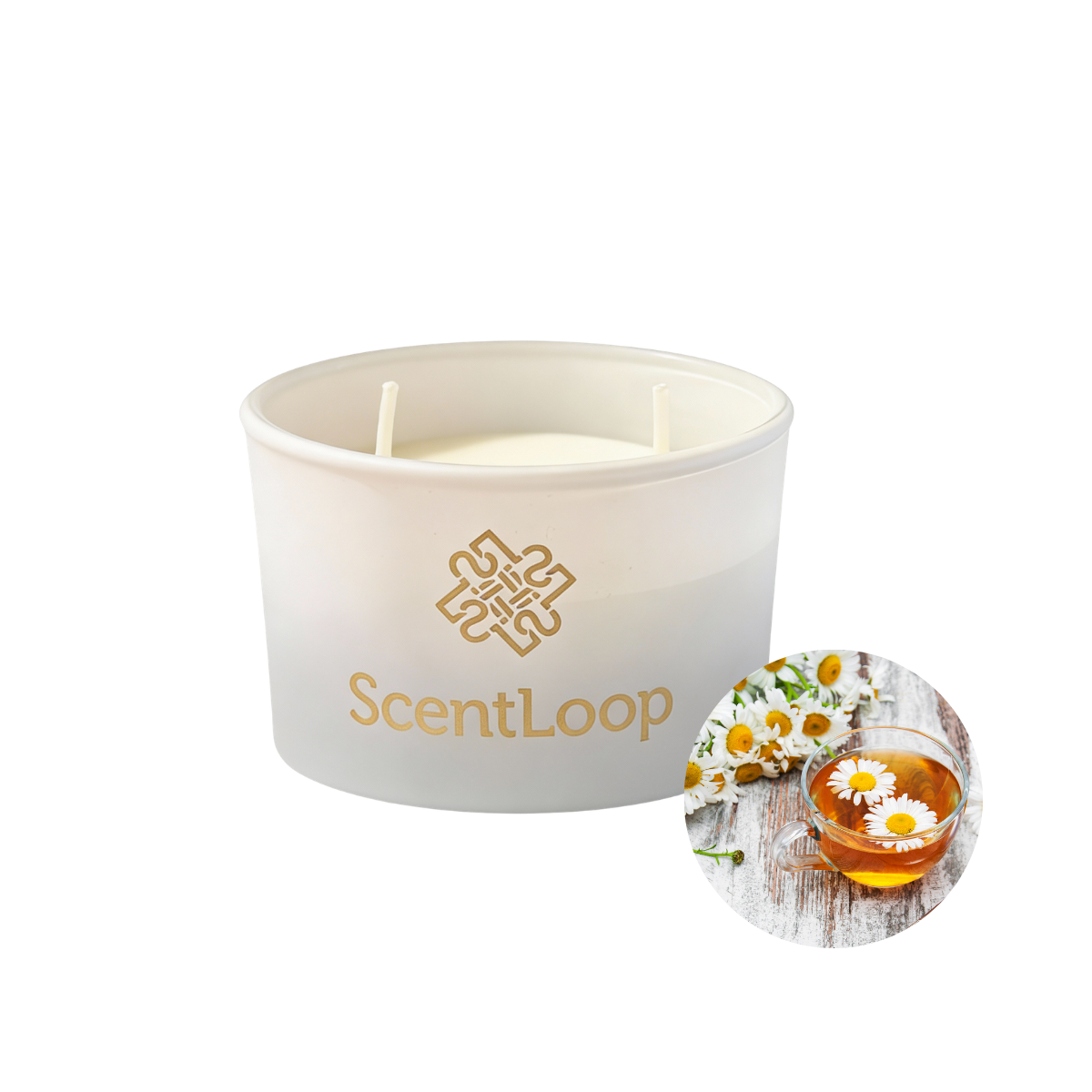 Świeca o zapachu rumianku sojowa Just Chamomile Intense 100g do 25h
