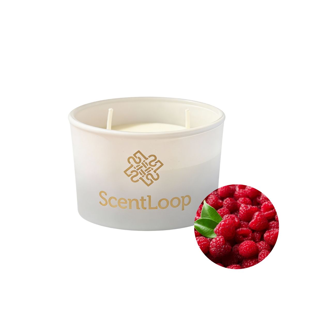 Świeca malinowa sojowa zapachowa Just Raspberry Intense 100g do 25h
