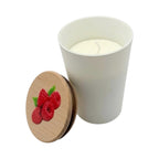 Duftkerze aus Sojawachs Himbeere GARDEN Himbeere 150g bis 40h