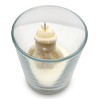 Weihnachtliche Sojakerze Schneemann im Glas, Duft Christmas Home, 90g