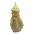 Vela navideña de soja con forma de muñeco de nieve, aroma Christmas Home, 80g