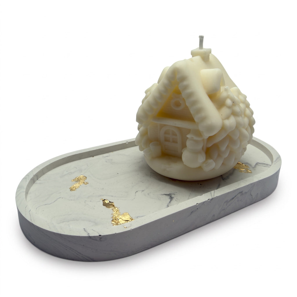 Vánoční sójová svíčka Figurka Domeček s vůní Christmas Home 160g