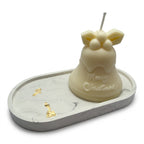 Vánoční sójová svíčka Figurka vánoční zvonek s vůní Christmas Home 130g