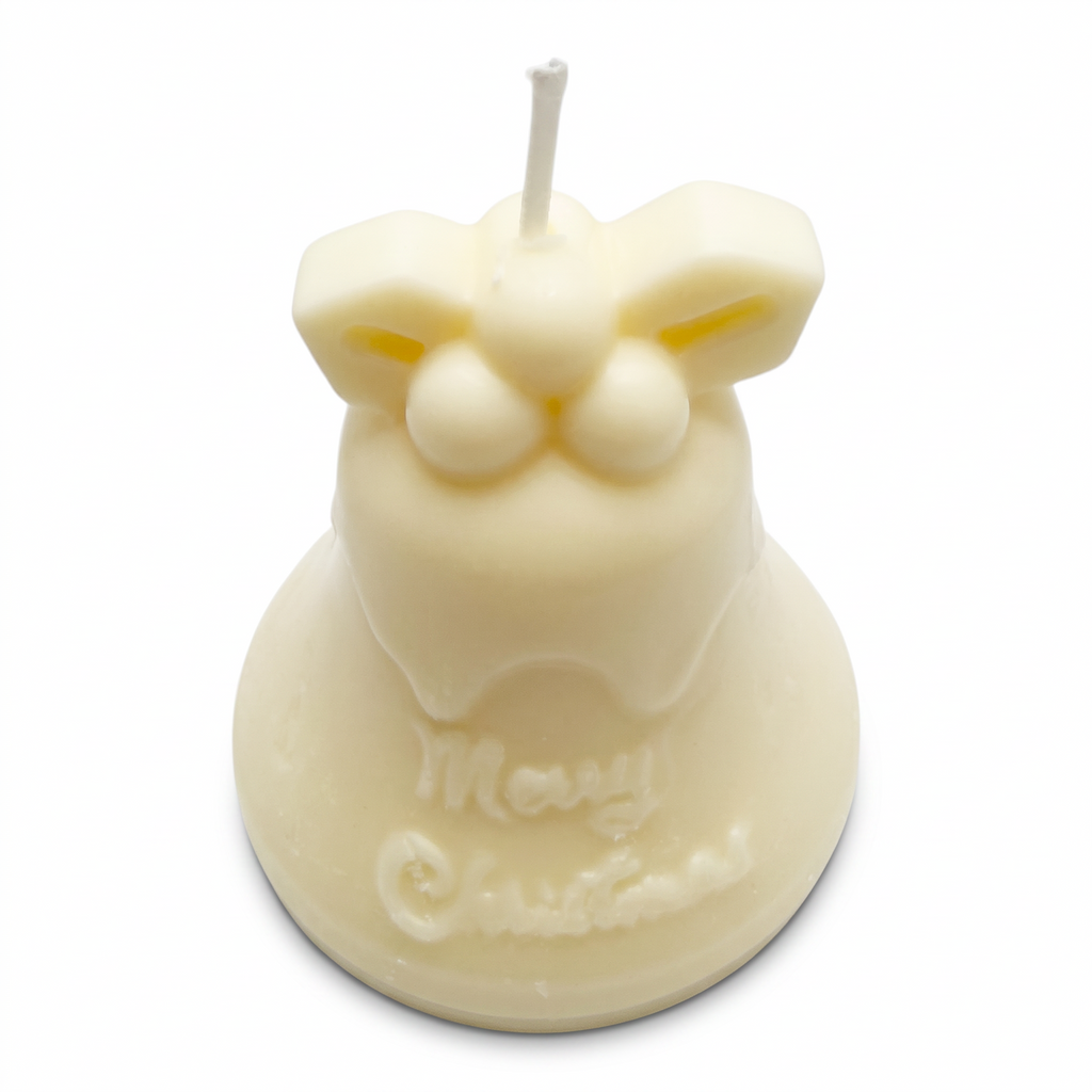 Vánoční sójová svíčka Figurka vánoční zvonek s vůní Christmas Home 130g