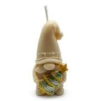 Vela navideña de soja con figura de duende con árbol de Navidad, aroma Christmas Home, 60g