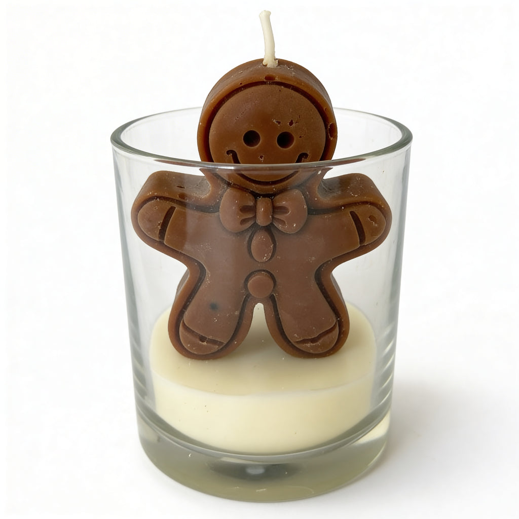 Świąteczna świeca sojowa Piernikowy Ludek Pierniczek Ciastek Christmas Home 90g w szkle