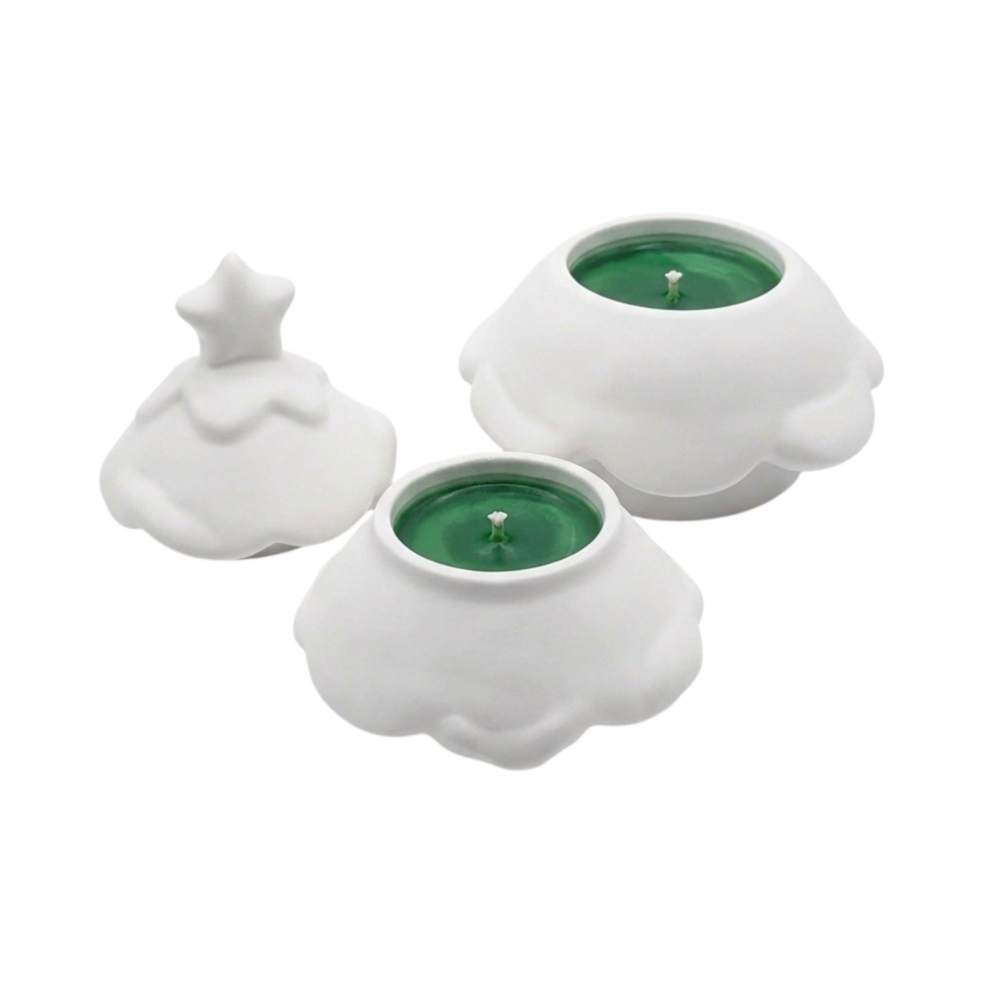 Vela navideña de soja Bola Papá Noel 196g Christmas Home caramelo