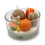 Candela di soia autunnale Riccio tra le zucche, fragranza Honey Glow 270g