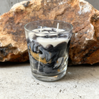 Marbled Soy Candle Big City Life Berlin hand-painted glass wax 300g