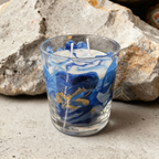 Big City Life London marbled soy candle painted glass with wax 300g