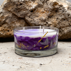 Marmorierte Sojawachs-Kerze Big City Life Warsaw Glas bemalt 200g