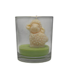 Soja-Dekokerze Osterlamm Schaf 80g Citrus Harmony im Glas