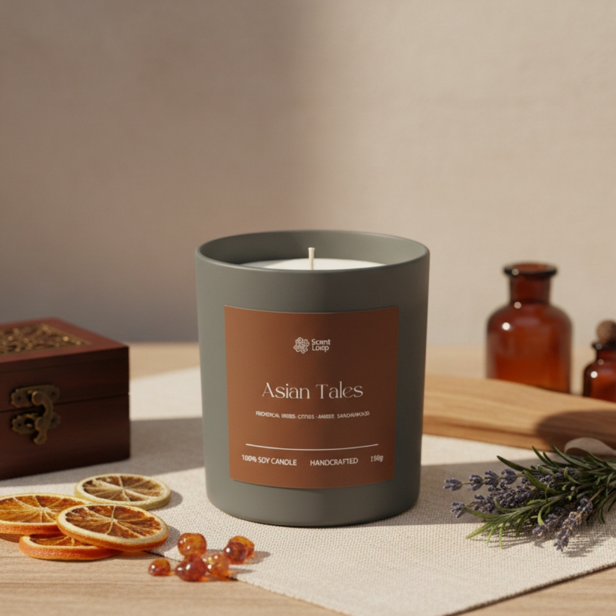 Świeca sojowa zapachowa Asian Tales Regular 150g