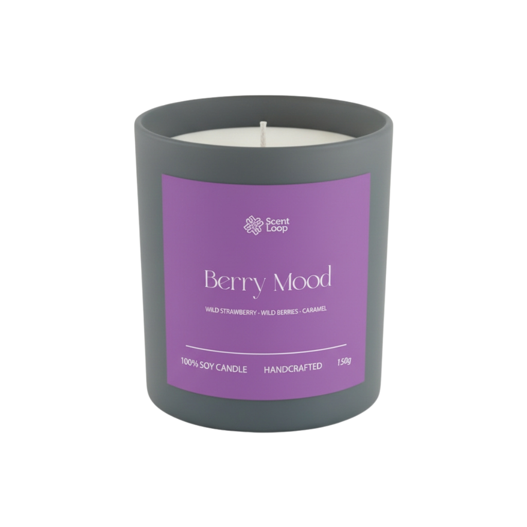 Świeca sojowa zapachowa Berry Mood Regular 150g