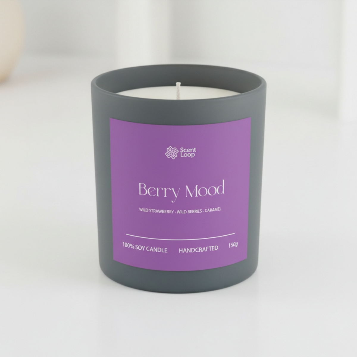 Świeca sojowa zapachowa Berry Mood Regular 150g