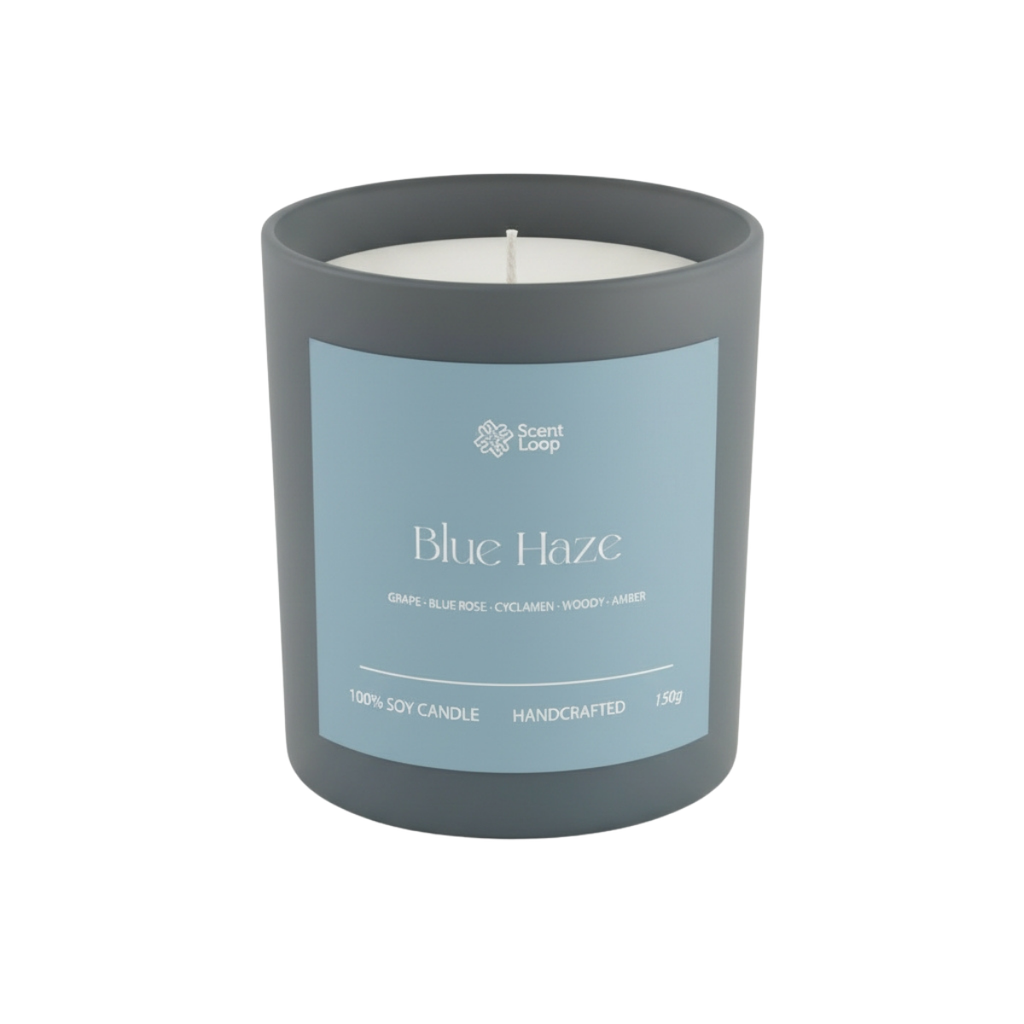 Świeca sojowa zapachowa Blue Haze Regular 150g