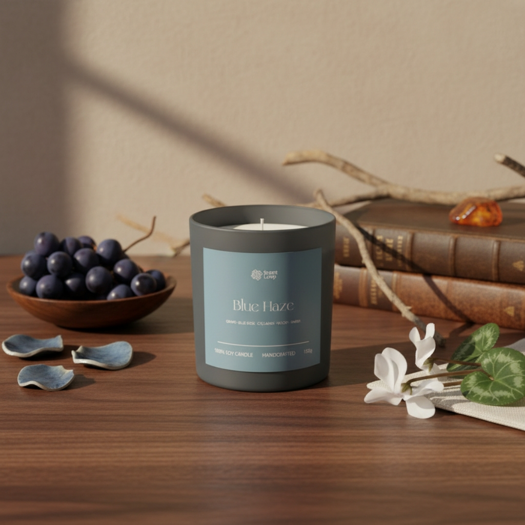 Świeca sojowa zapachowa Blue Haze Regular 150g