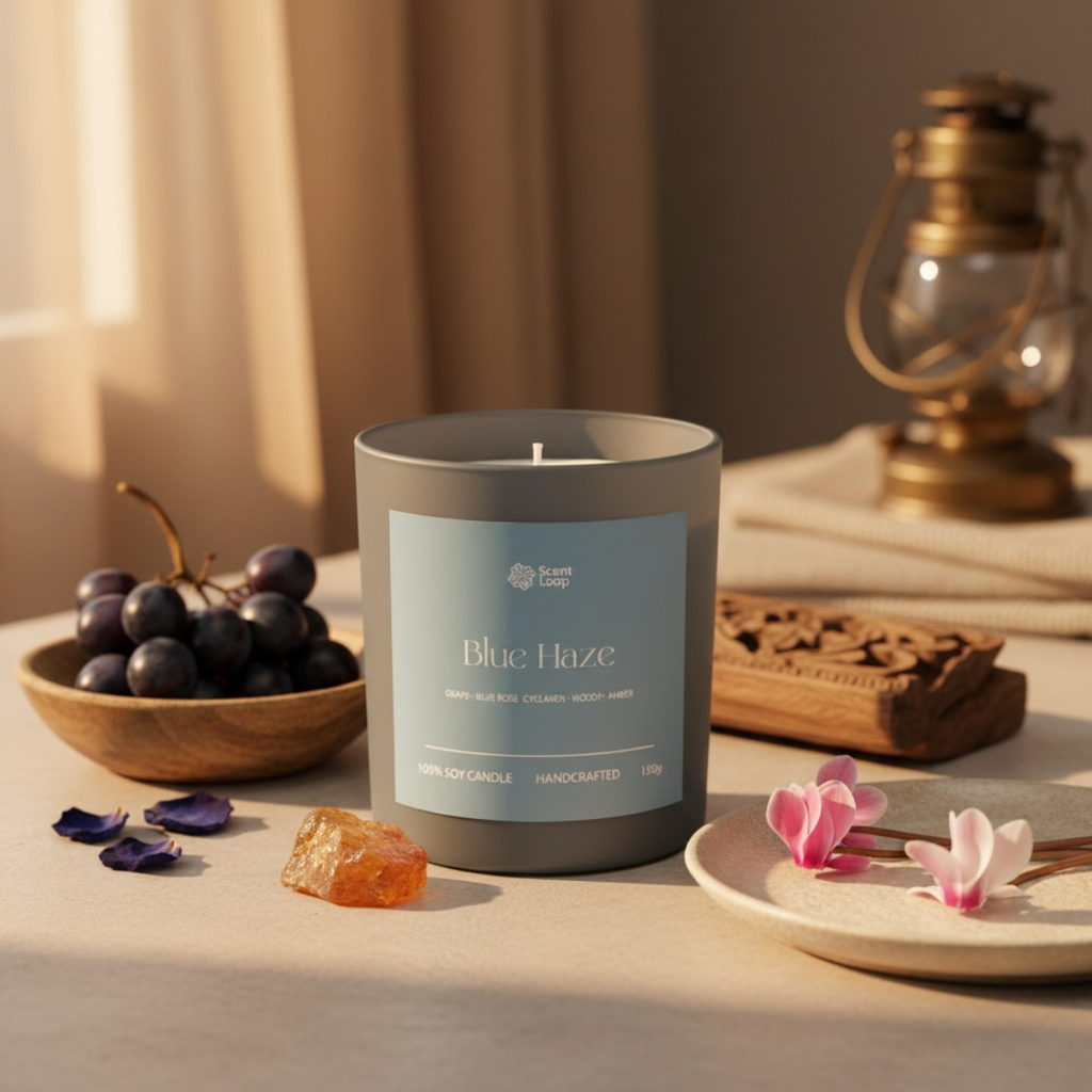 Świeca sojowa zapachowa Blue Haze Regular 150g