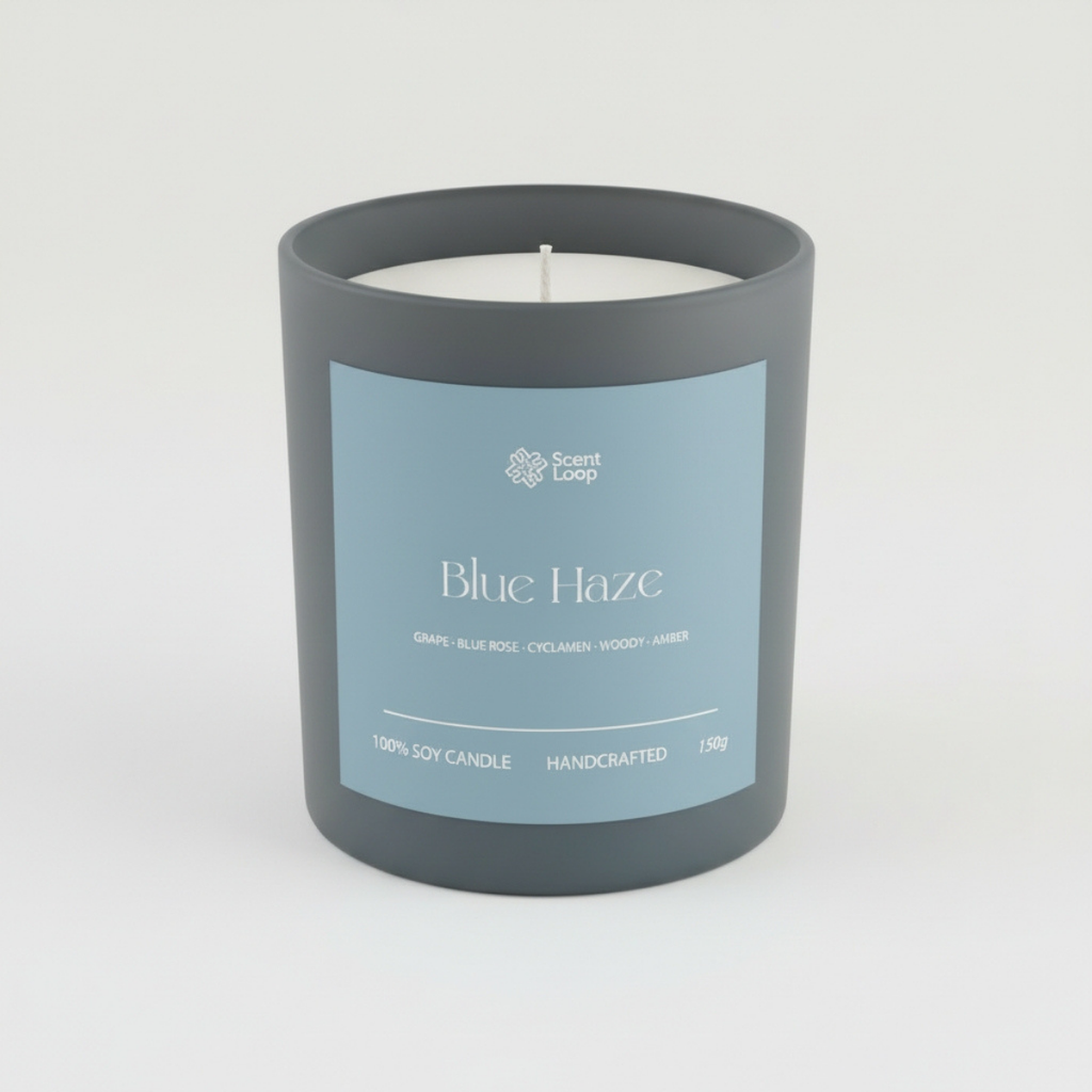 Świeca sojowa zapachowa Blue Haze Regular 150g