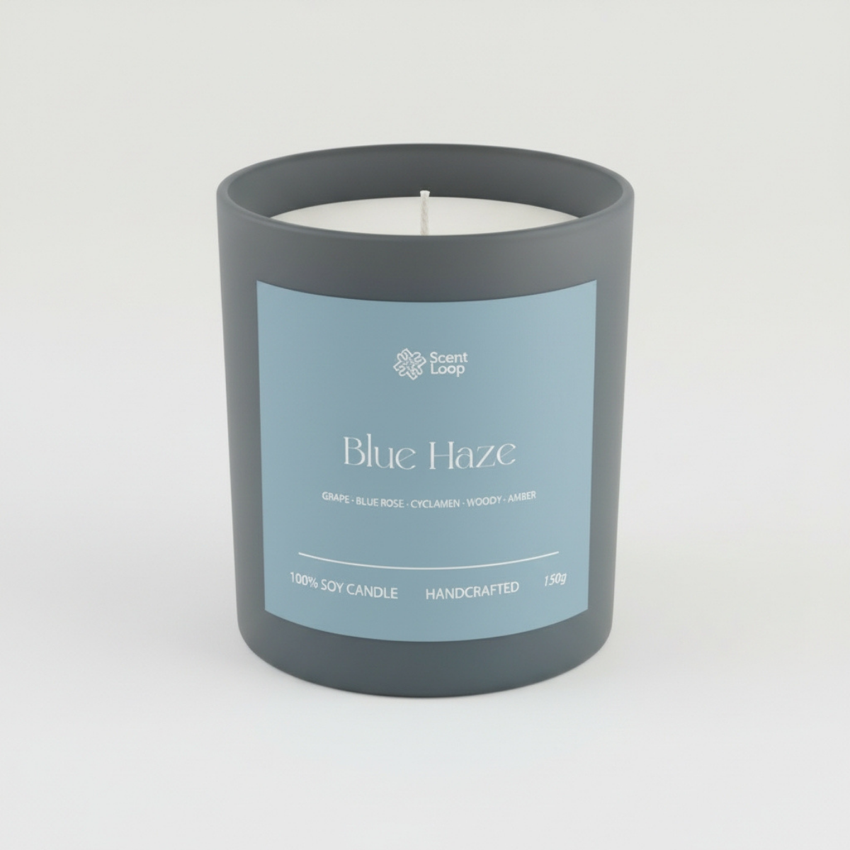 Świeca sojowa zapachowa Blue Haze Regular 150g