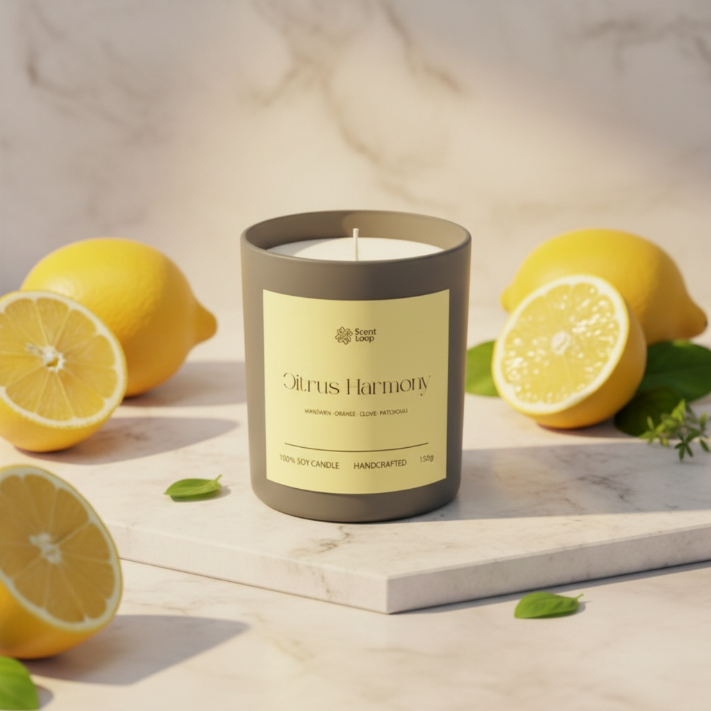 Świeca sojowa zapachowa Citrus Harmony Regular 150g