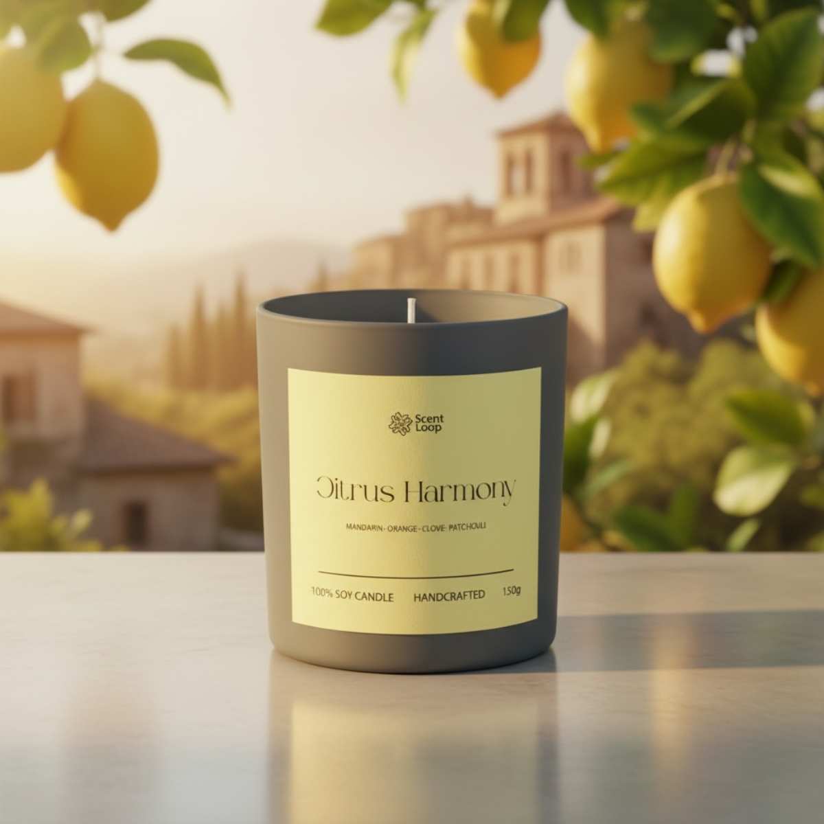 Świeca sojowa zapachowa Citrus Harmony Regular 150g