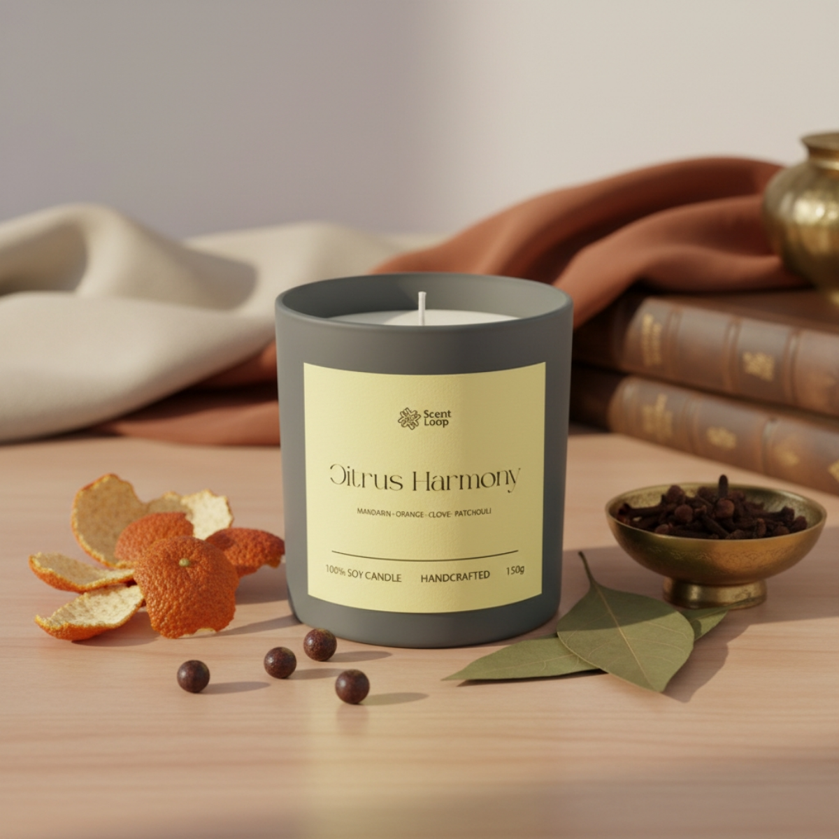 Świeca sojowa zapachowa Citrus Harmony Regular 150g