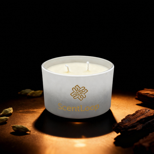 Vela de soja masculina inspirada en el perfume Yves Saint Laurent La Nuit De L'Homme Dark Code Intense 100g