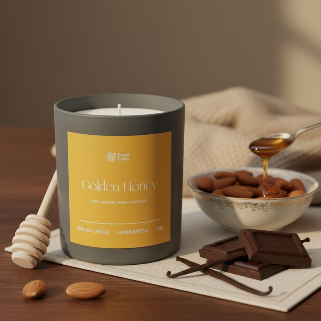 Świeca sojowa zapachowa Golden Honey Regular 150g