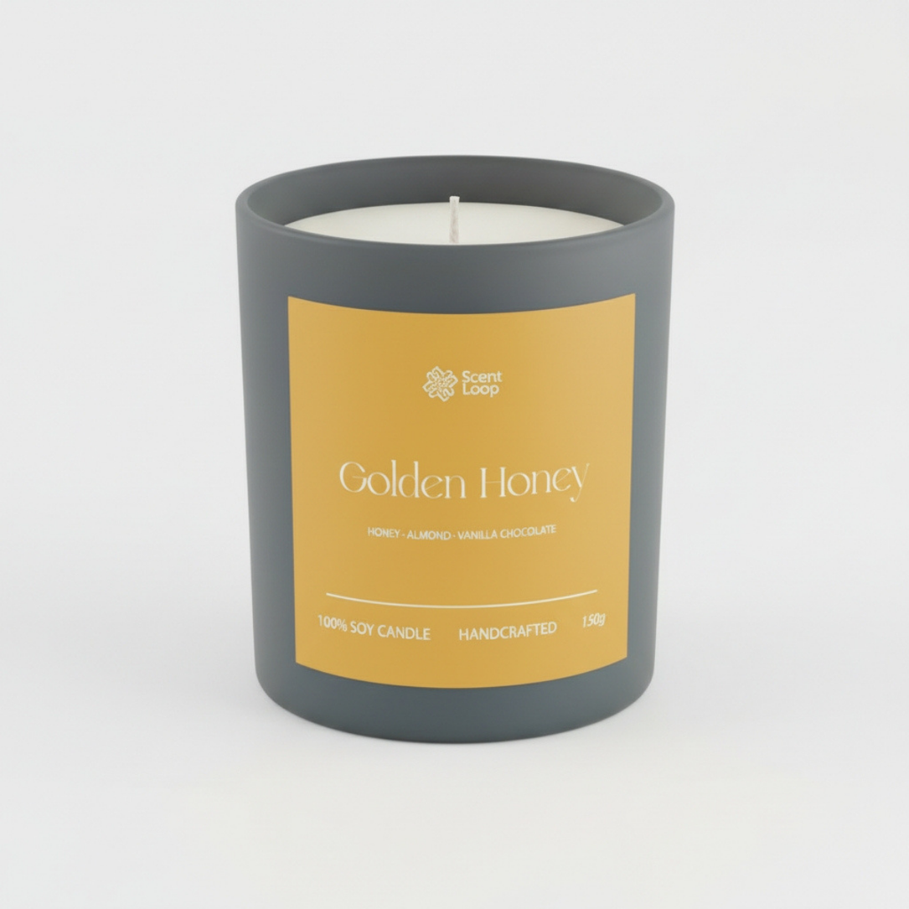 Świeca sojowa zapachowa Golden Honey Regular 150g