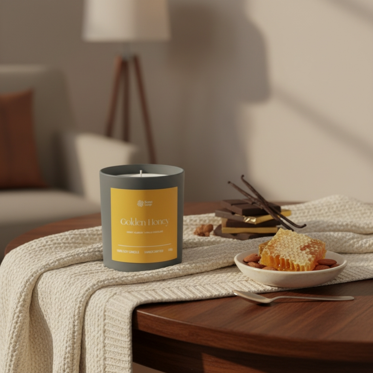 Świeca sojowa zapachowa Golden Honey Regular 150g