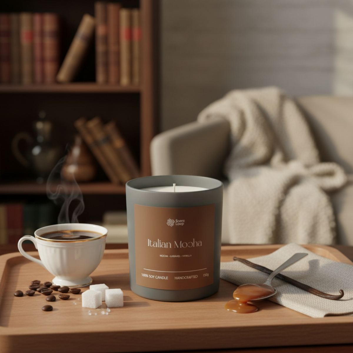 Świeca sojowa zapachowa Italian Mocha Regular 150g