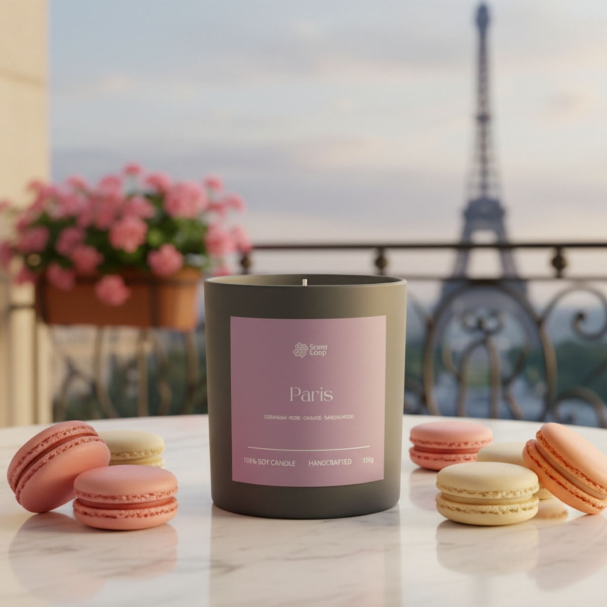 Świeca sojowa zapachowa Paris Regular 150g