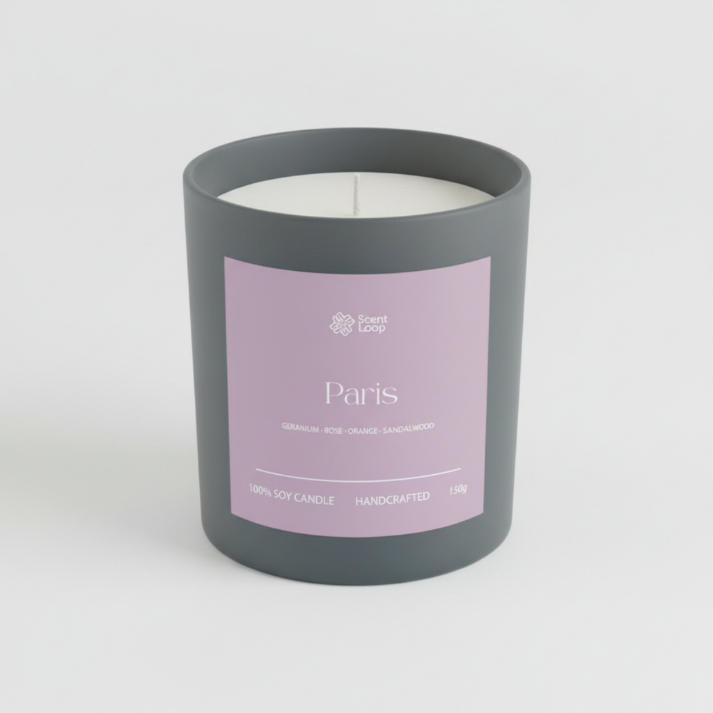 Świeca sojowa zapachowa Paris Regular 150g