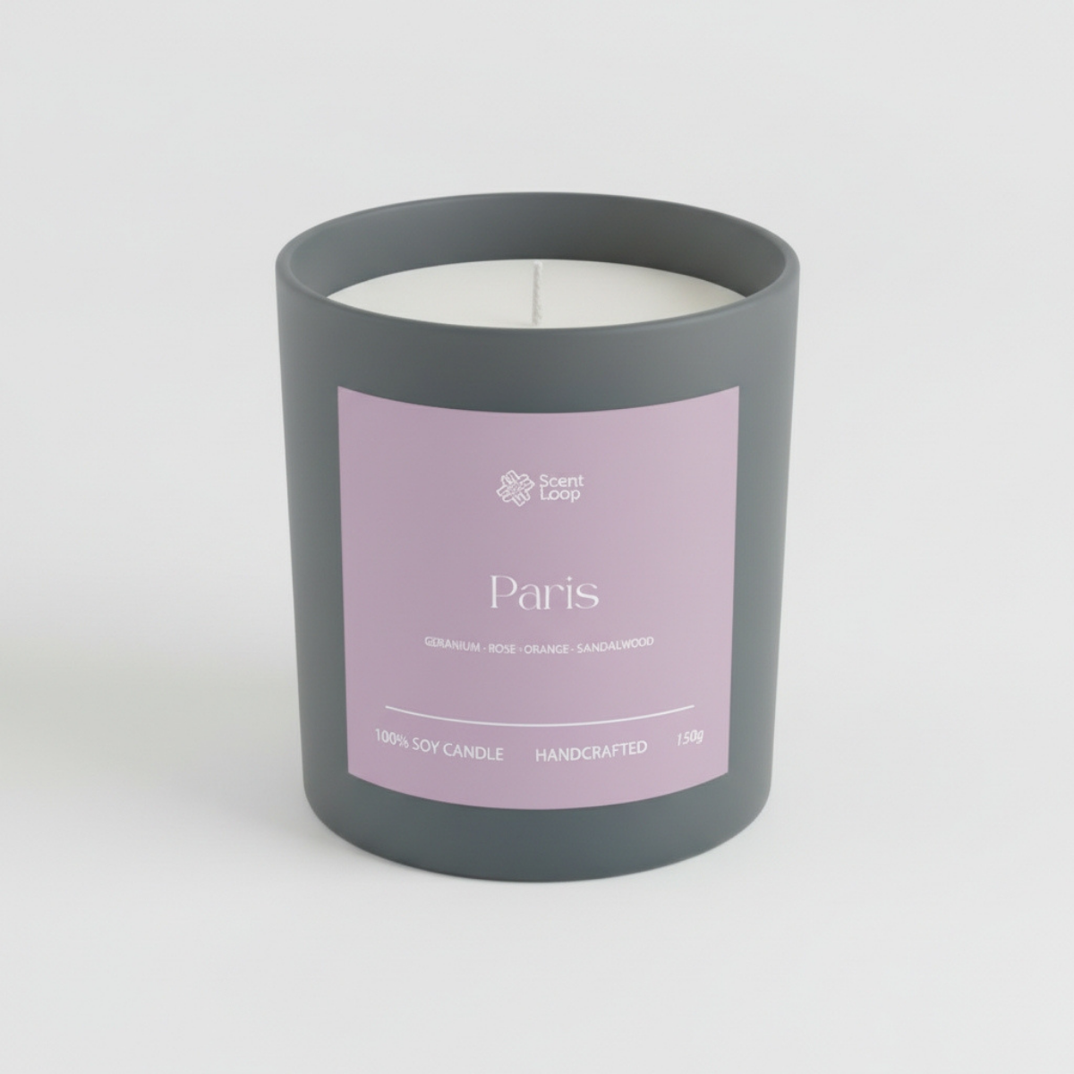 Świeca sojowa zapachowa Paris Regular 150g