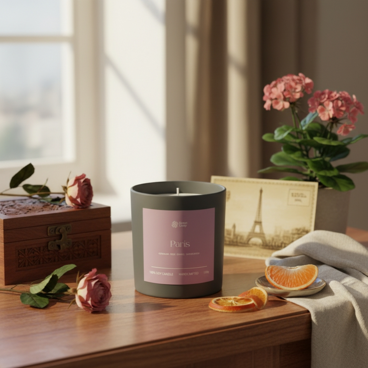 Świeca sojowa zapachowa Paris Regular 150g