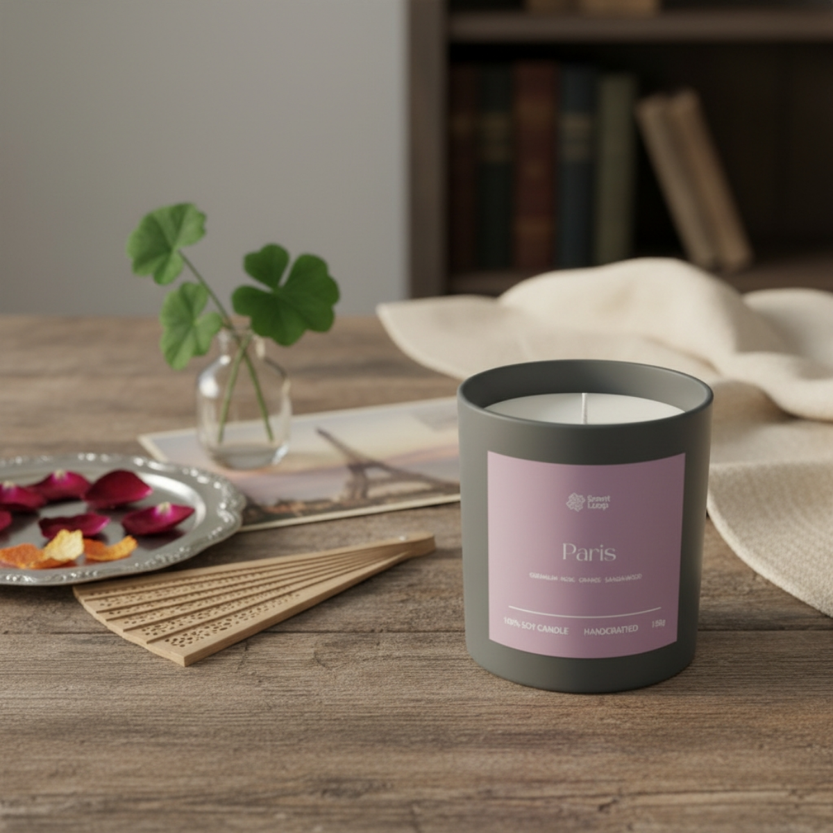 Świeca sojowa zapachowa Paris Regular 150g