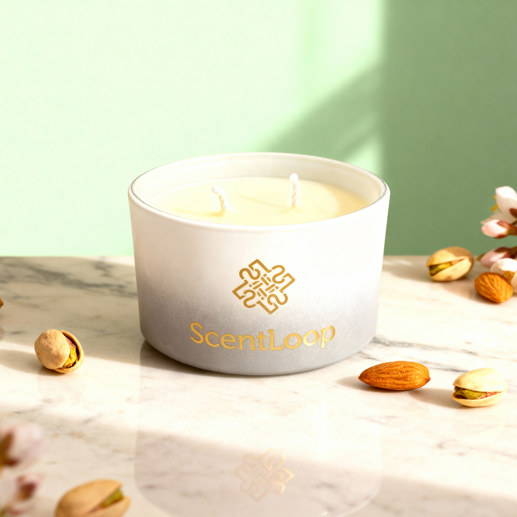 Sojakerze Pistachio Dreams Intense mit Pistazien- und Schokoladenduft 100g