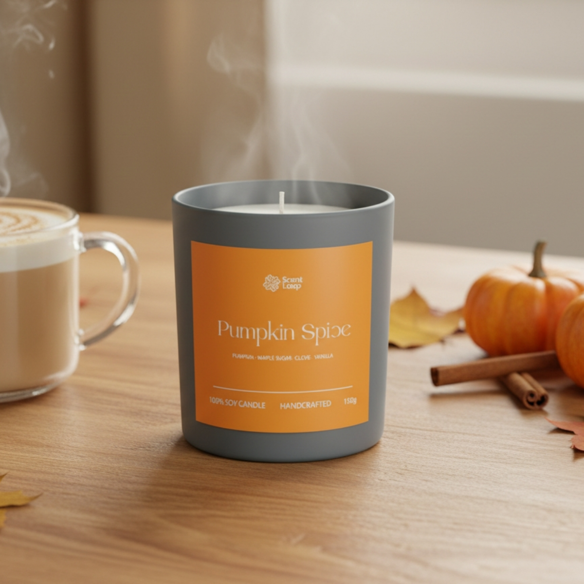 Świeca sojowa zapachowa Pumpkin Spice Regular 150g