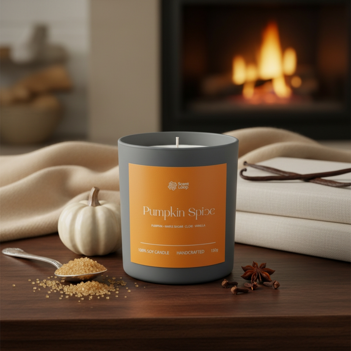 Świeca sojowa zapachowa Pumpkin Spice Regular 150g